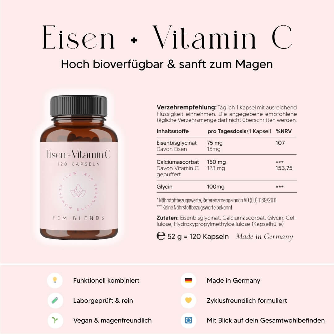Eisen + Vitamin C (gepuffert)