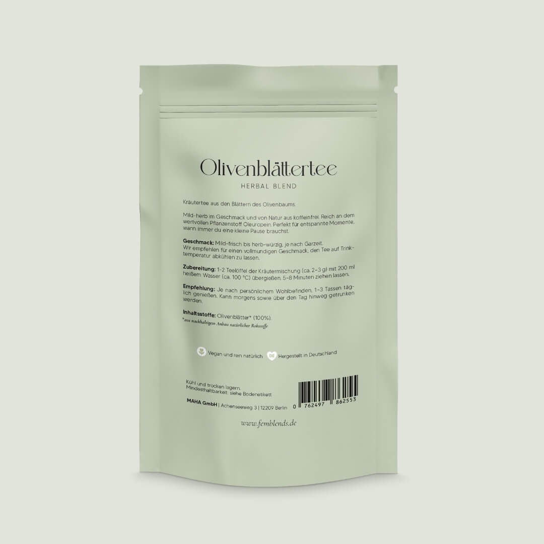 Olivenblätter Tee